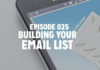 025 Building your Email List